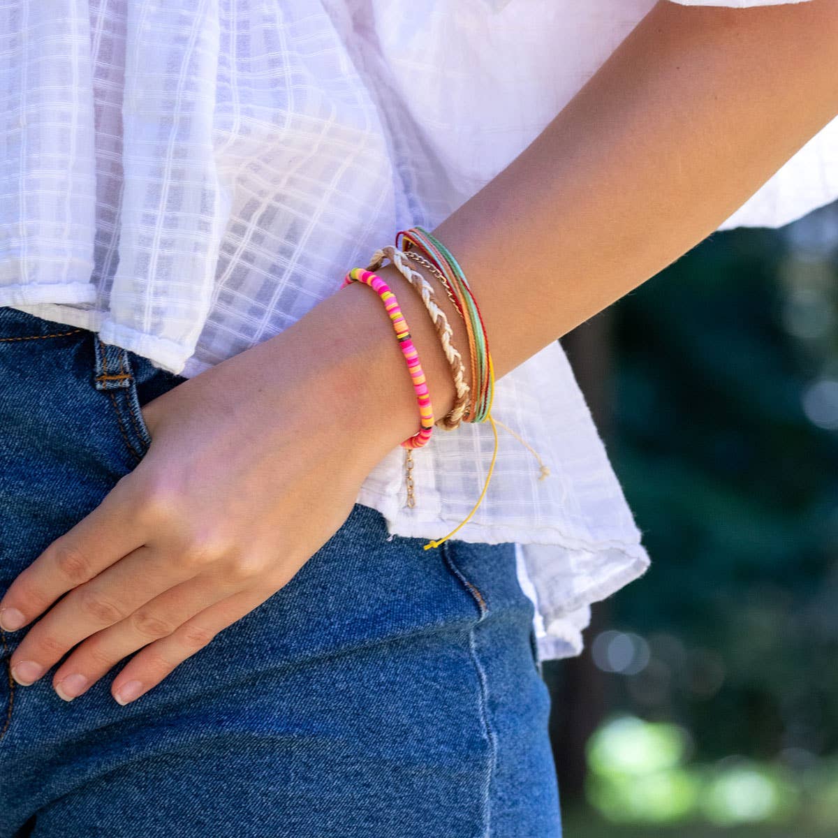 Weave & Wander Boho Bliss 4 Piece Bracelet Set