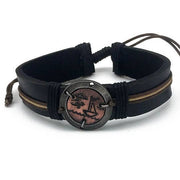 Pull Tie Leather Bracelet - Keep Your Spirit Salty