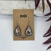 Handcrafted Semiprecious Stone Earrings - Maligano Jasper