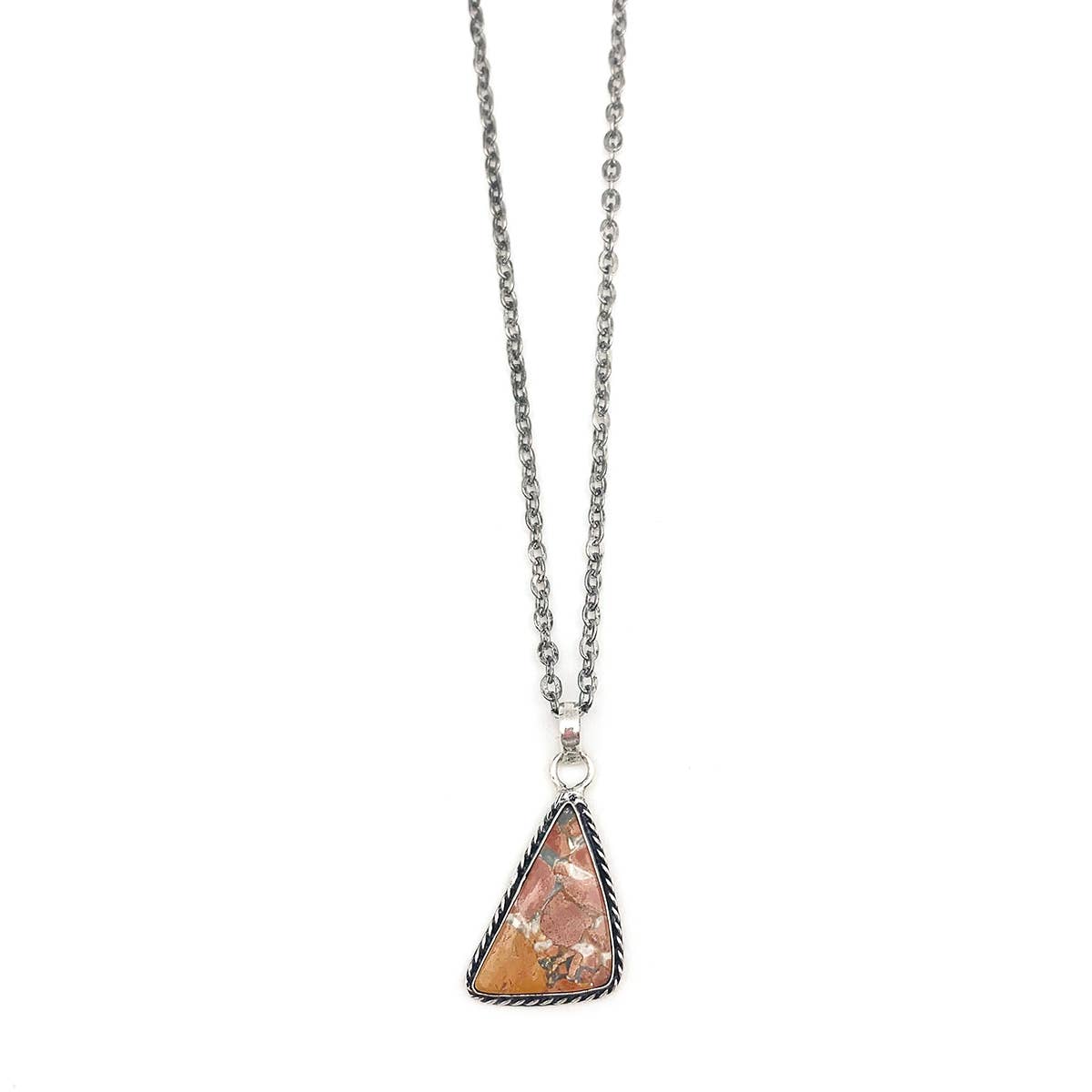 Kashi Semiprecious Large Stone Necklace - Maligano Jasper