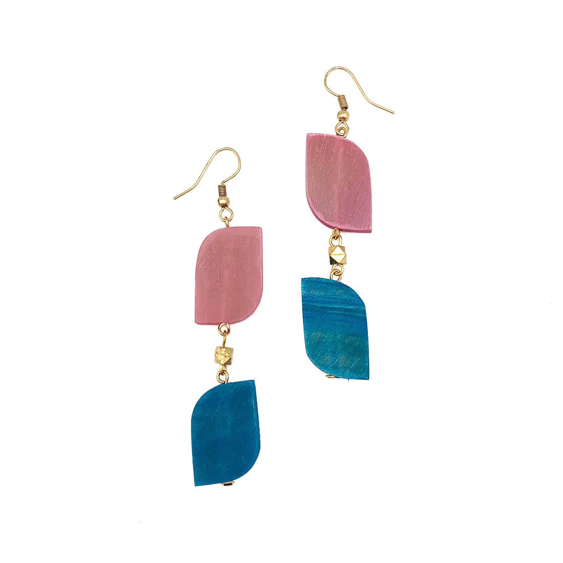 Omala Wildberry Collection Earrings - Long Abstract Shape