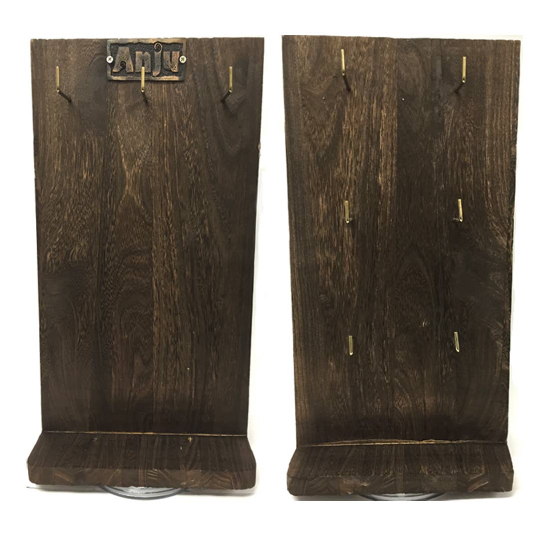 Two-Sided Wooden Spinner Display - 3 Hooks and 6 Hooks