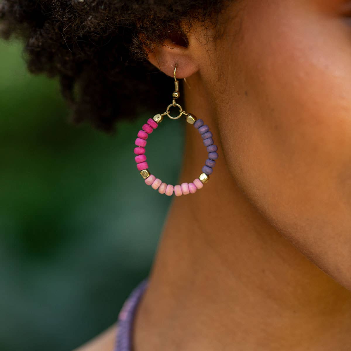 Prismatic Hues Hoop Earrings Pre-Pack - With Display