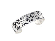 Octopus Silver Engraved Cuff Bracelet