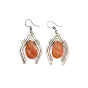Banjara Sardonyx Wishbone Shaped Earrings