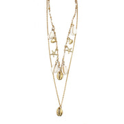 Sachi Golden Coastline Collection Necklace - Beaded, 2 Layer