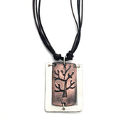 Pewter Necklace - Tree With Frame