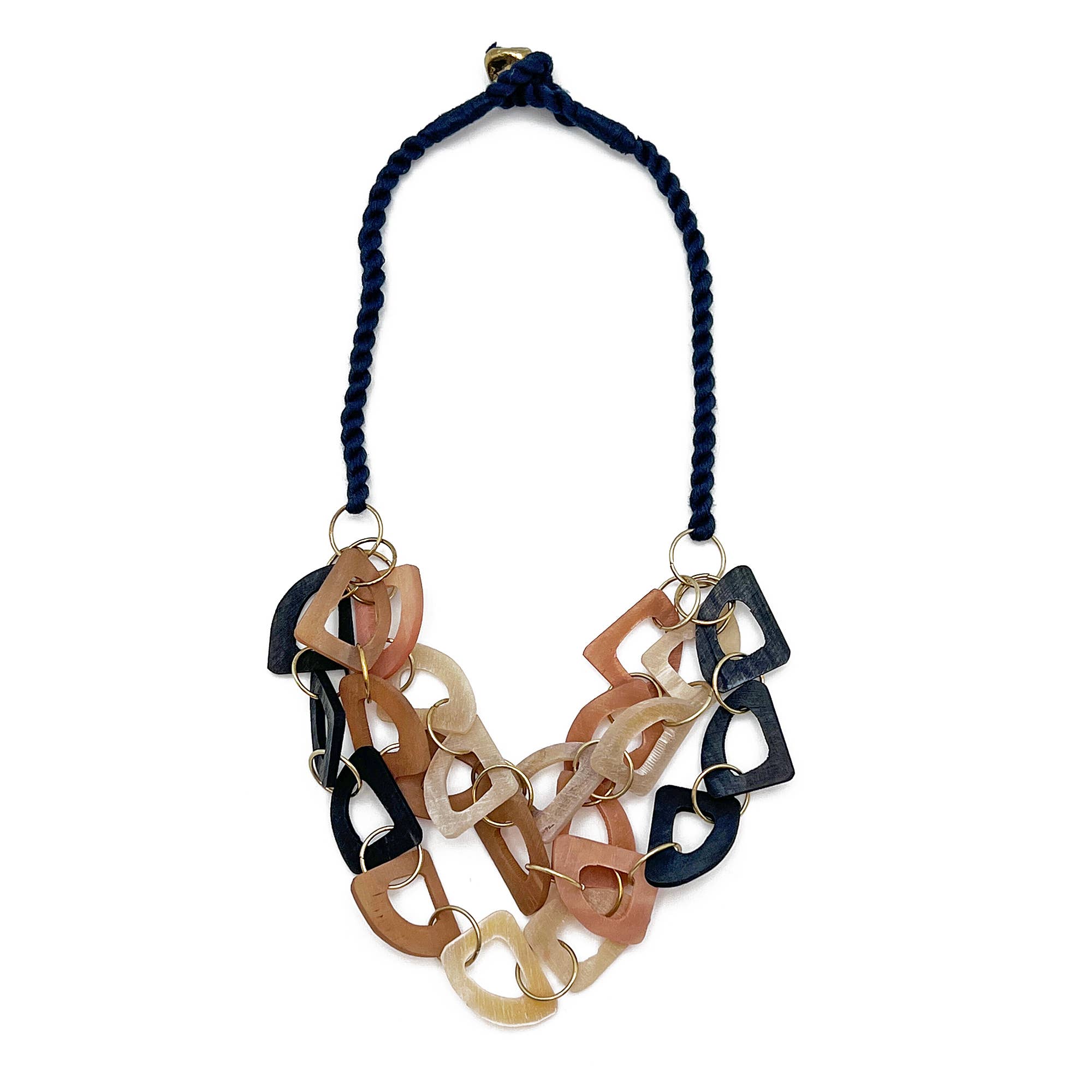 Omala Misty Greens Collection Necklace - Abstract Layers