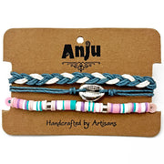 Weave & Wander Puka Shell Charm Trio Set