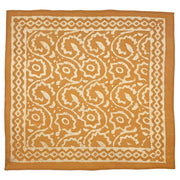 Block Printed Bandana - Golden Yellow Floral Vines Prnt
