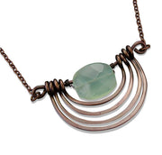 Banjara Copper Arcs Necklace with Aventurine