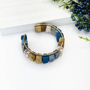 Aasha Monochrome Kantha Handcrafted Wide Cuff Bracelet