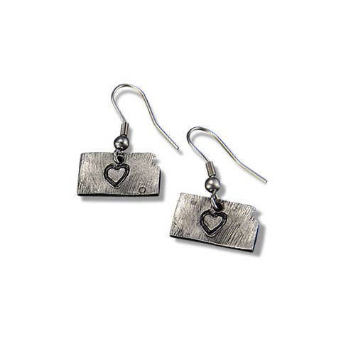 Home State Jewelry - Pewter State Earrings