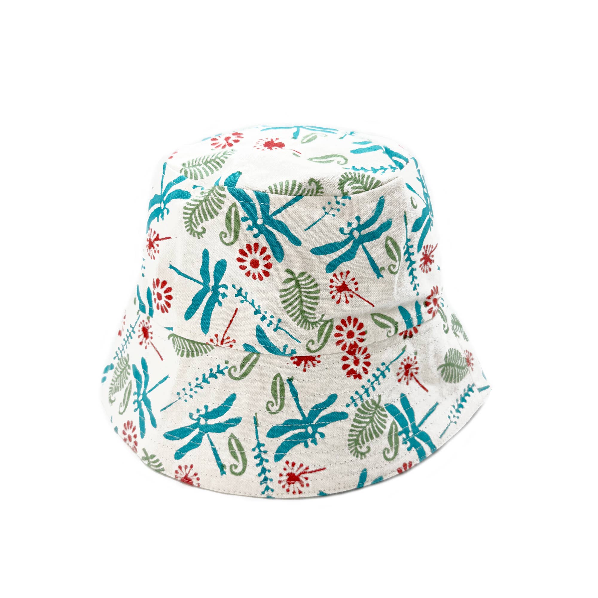 Sunlit Dragonfly Reversible Bucket Hat