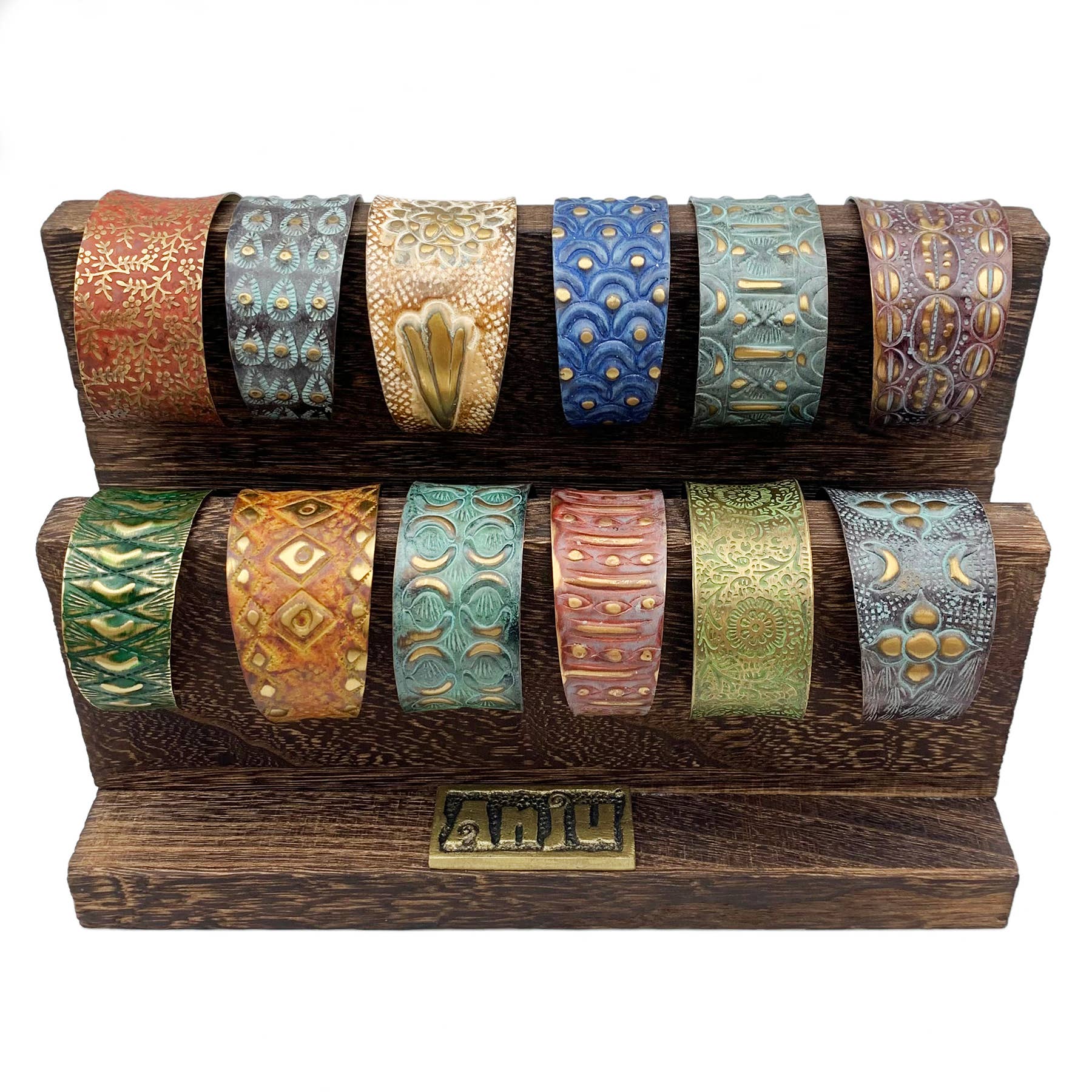 Brass Patina Bracelet Prepack - 12 Cuffs (no Display)