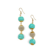 Sachi Turquoise Waters Earrings - Three Small Circles