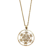 Tanvi Collection Necklace - Gold Six Pointed Geometric
