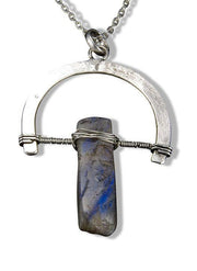 Banjara Sodalite Open Arc Long Necklace