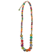 Aasha Medium Round and Rounded Square Beads Necklace