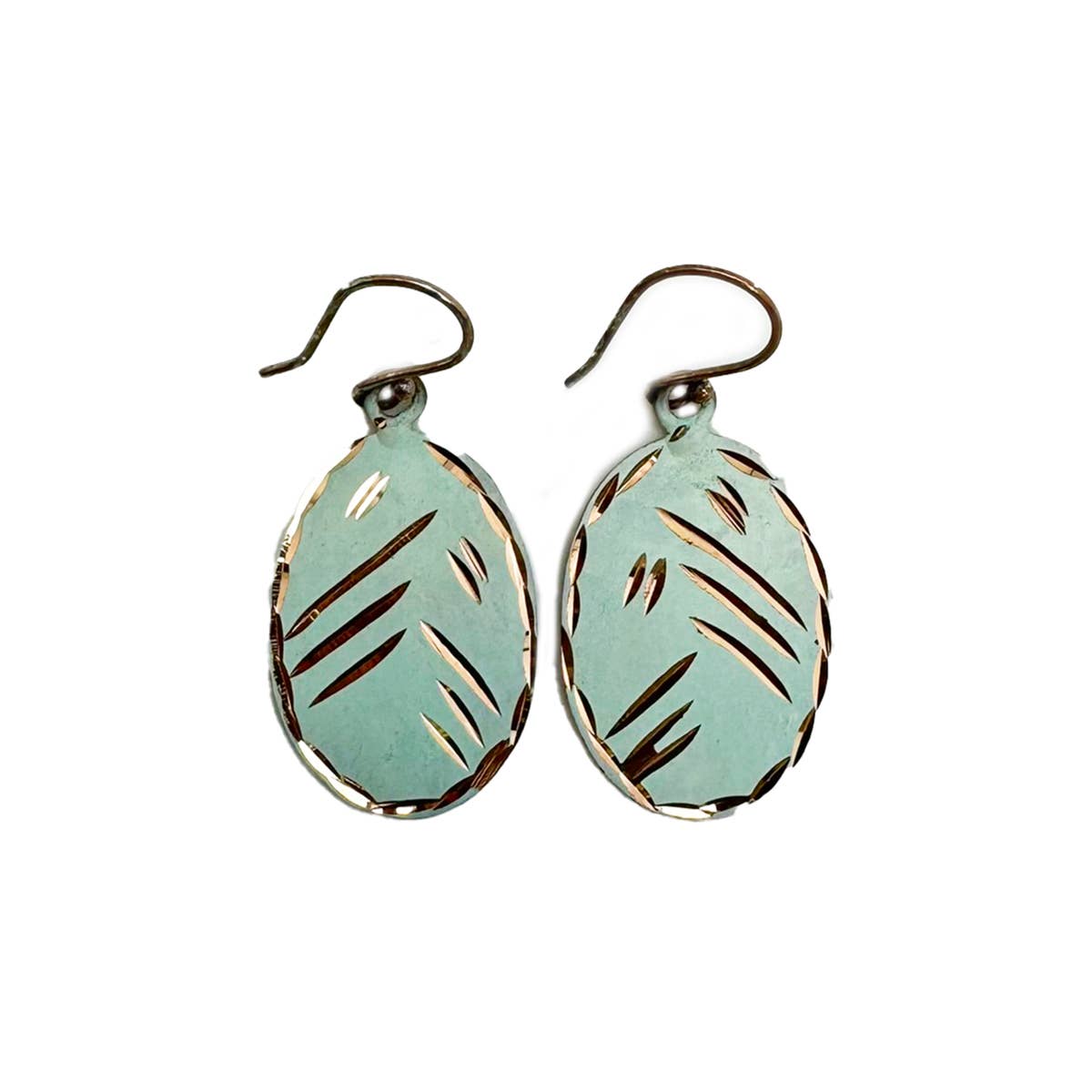 Patina Frosted Flora Earrings