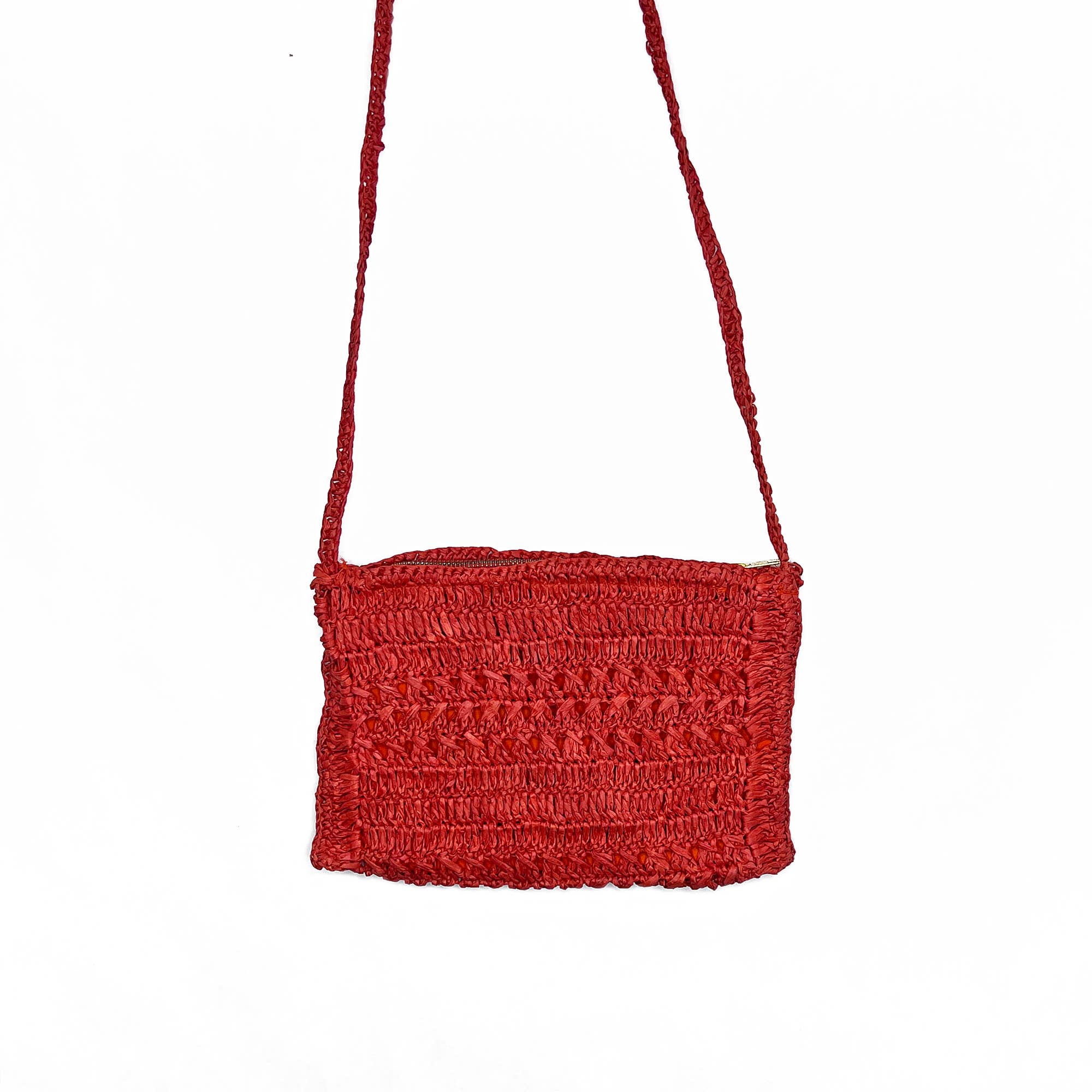 Lola Bag - Crossbody Pouch with Zipper - Coral