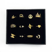 Tanvi Gold Plated Ring Prepack - 12 Count (No Display)