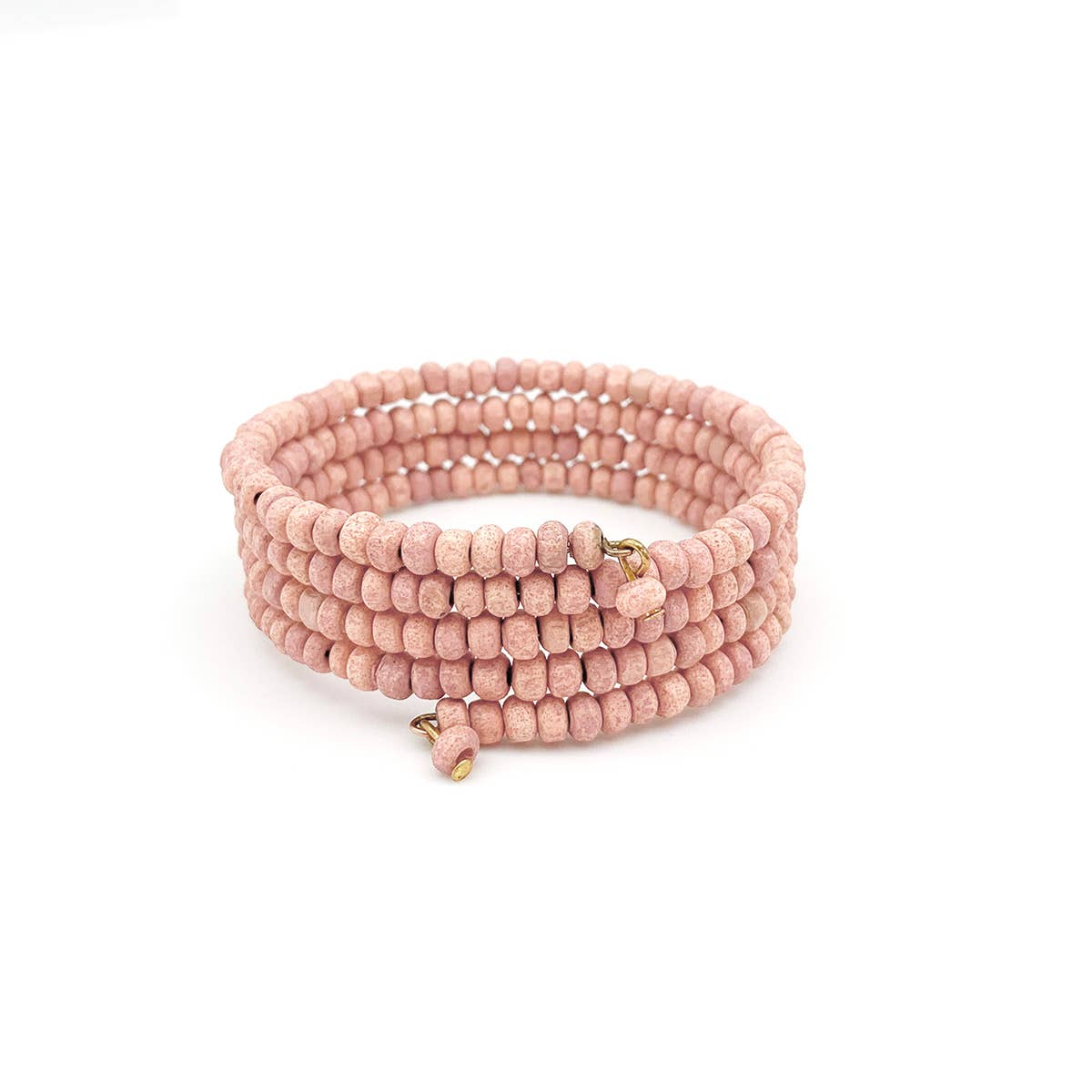 Sachi Chromatic Hues - Blush Pink Coil Bracelet