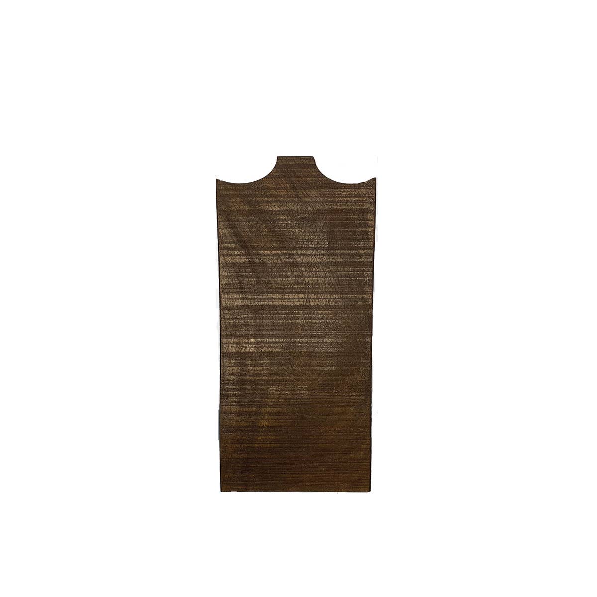 Wooden Necklace Display - Narrow Single Necklace Brown 12"