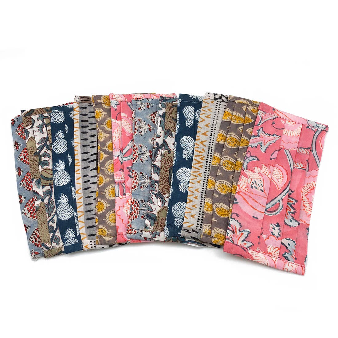 Cotton Pleated Face Mask Set of 1