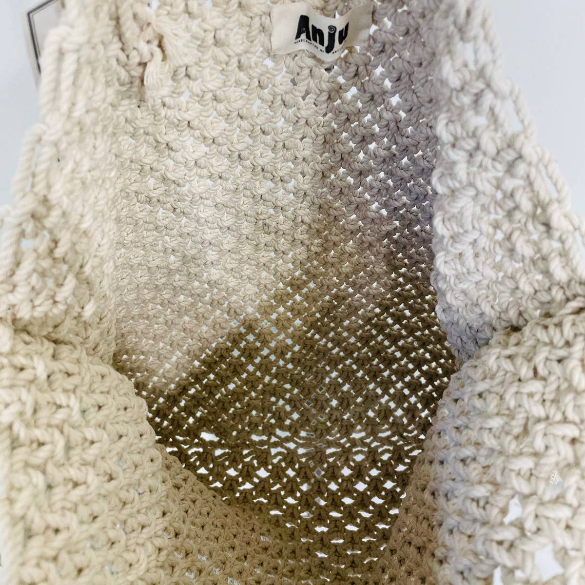 Coco Bag - Cotton macrame shoulder bag with fringes