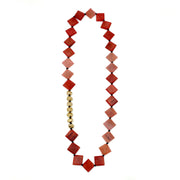 Omala Rosy Cheeks Collection Necklace - Squares/Metal