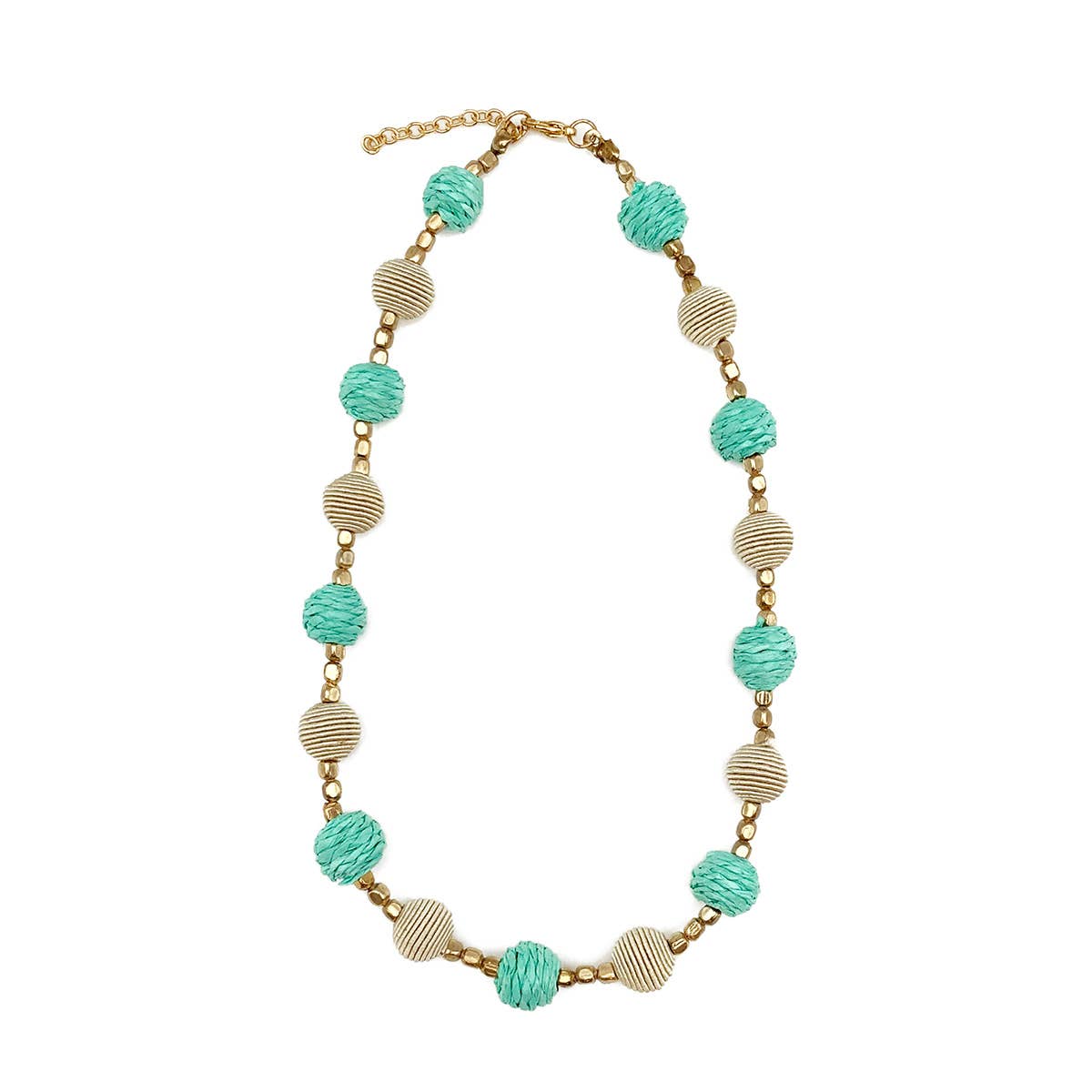 Sachi Turquoise Waters Necklace - Short Length, Small Orbs