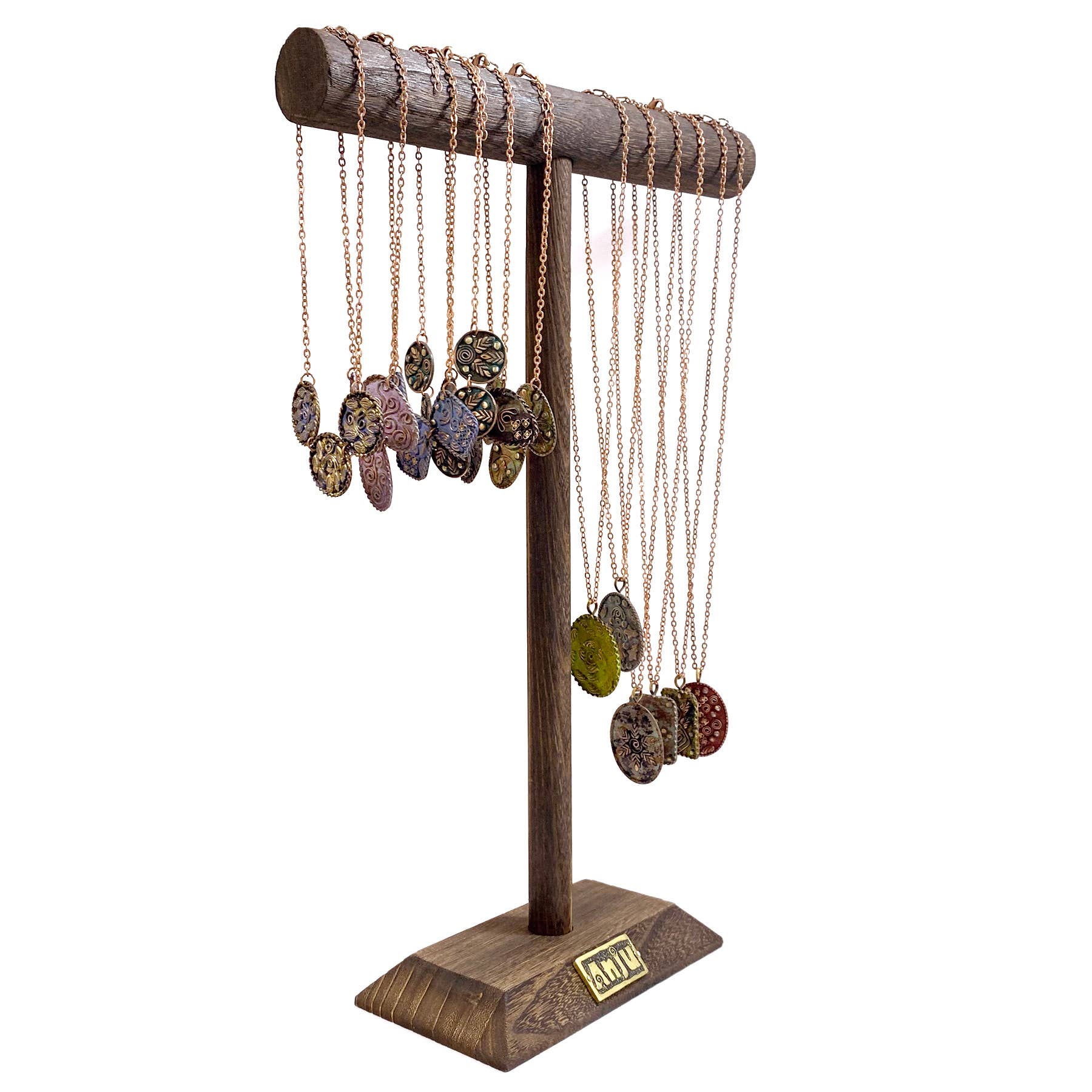 Vintage Copper Patina Necklaces Prepack with T-Bar Display