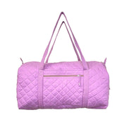 Aviva Collection - Quilted Solid Cotton Duffle Bag