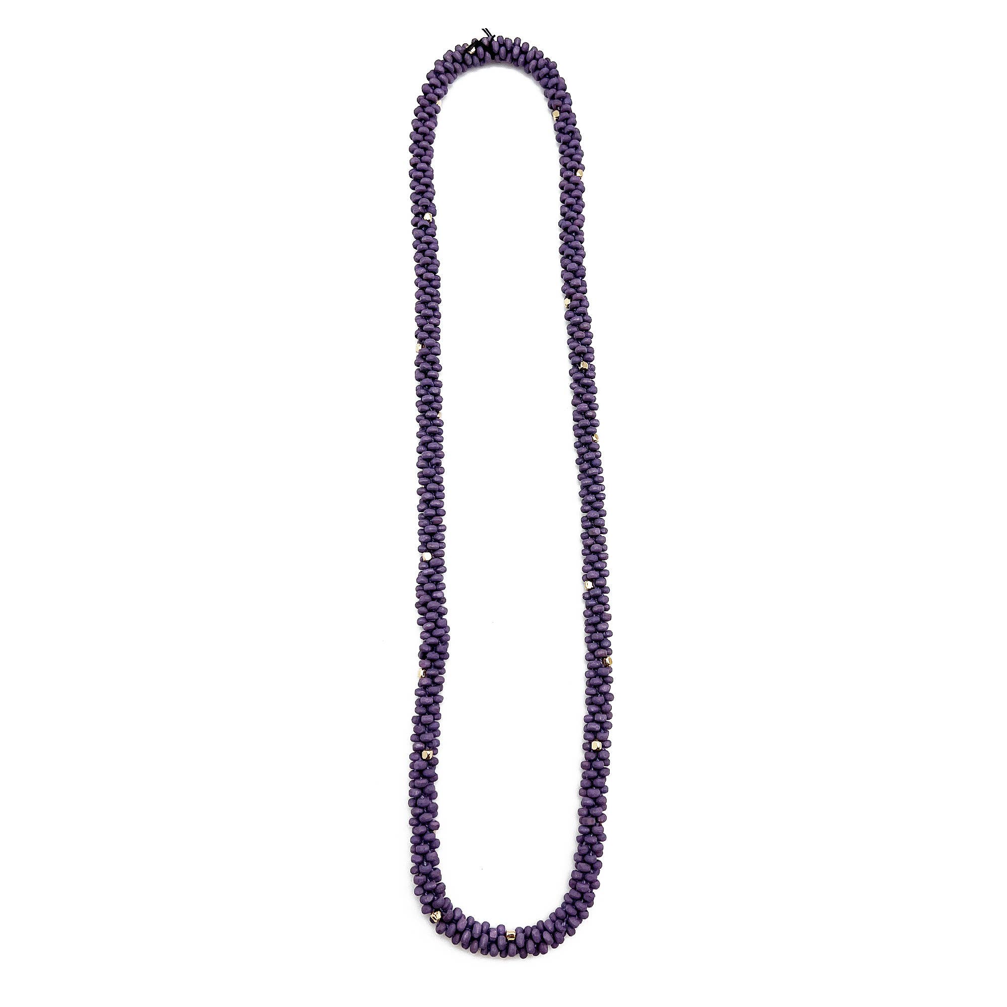 Sachi Chromatic Hues Rope Necklace  - Purple