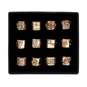 Mixed Metal Narrow Cuff Ring Box