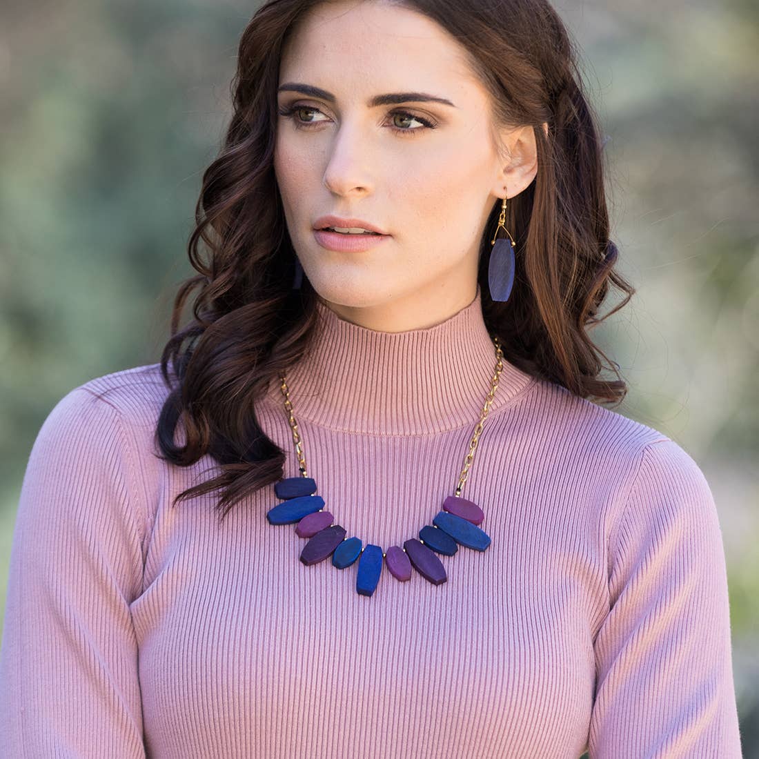 Omala Heliotrope Collection Necklace - Graduated Beads