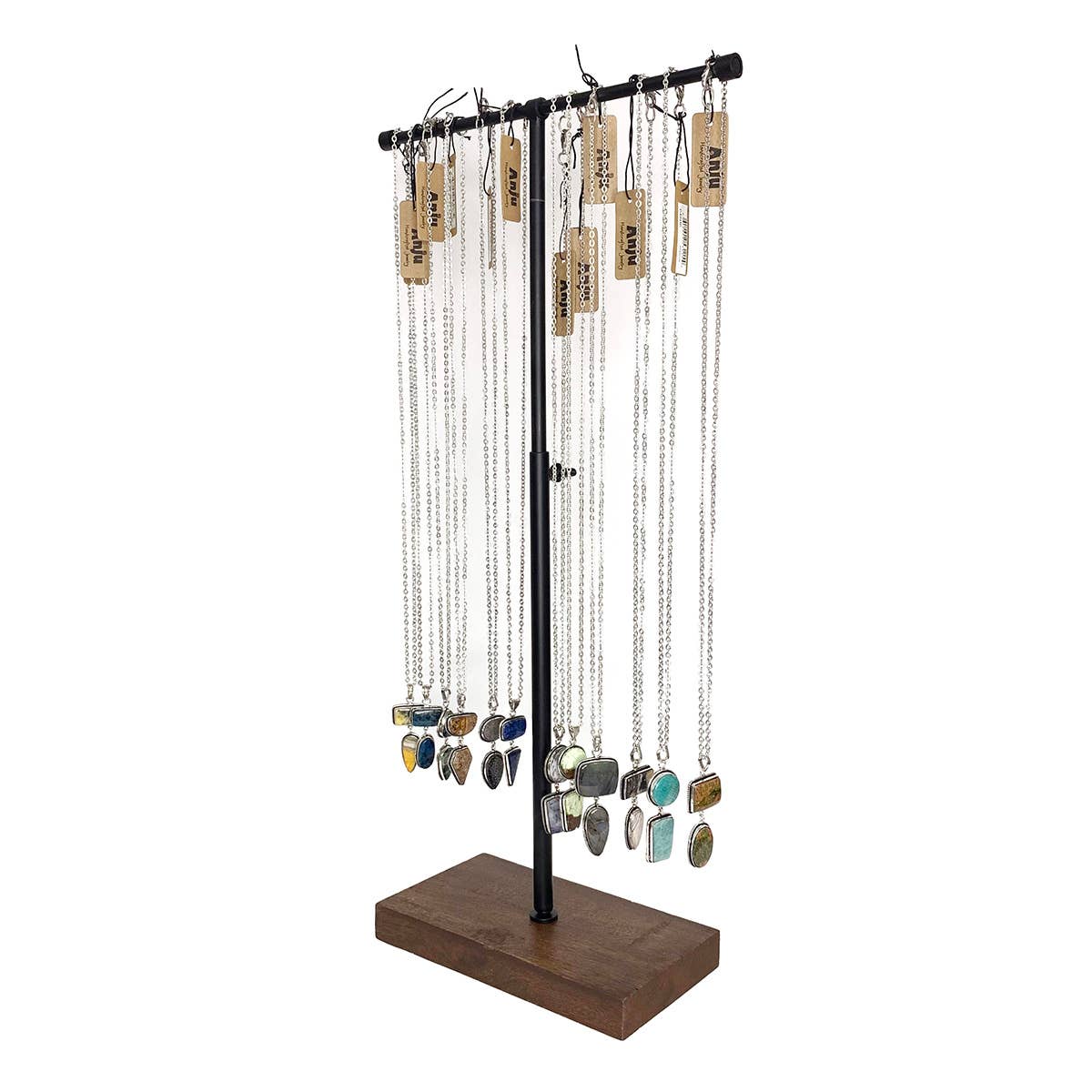 Kashi Semiprecious 12 Pendant Necklaces Prepack (no display)