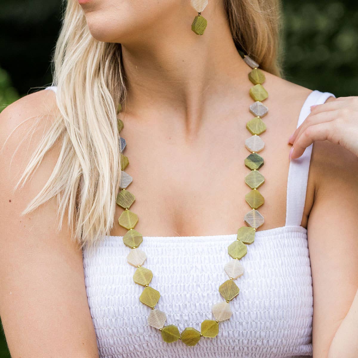 Omala Citrus Sunshine Collection Necklace - Angled Beads