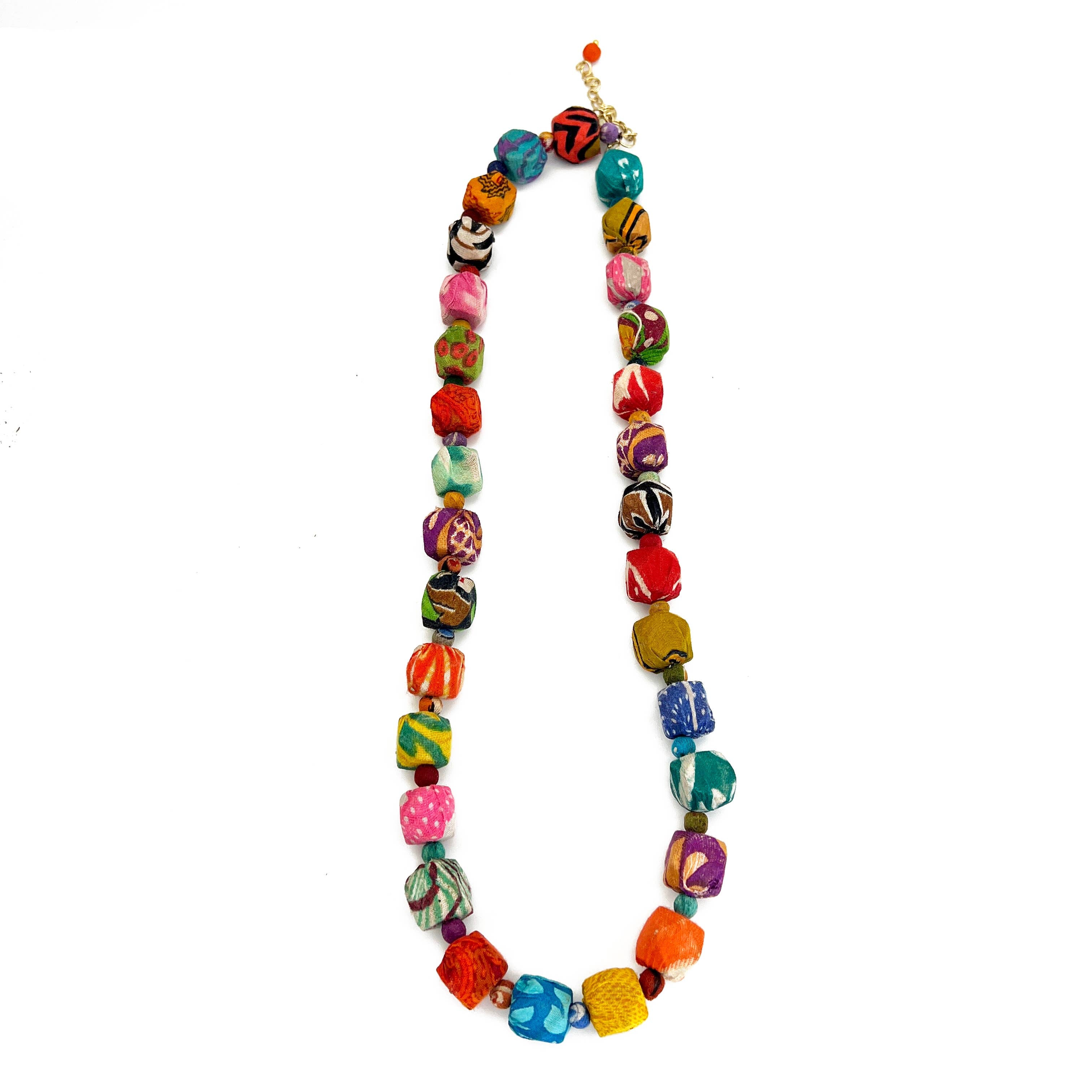 Aasha Hexagon Beaded Necklace