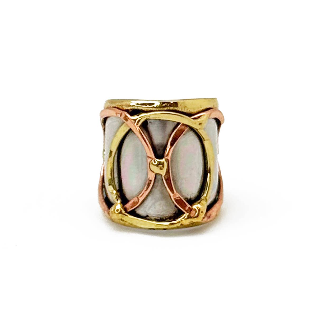 Janya Mixed Metal Ring - Tri-circle