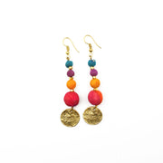 Aasha Hammered Disc Earrings