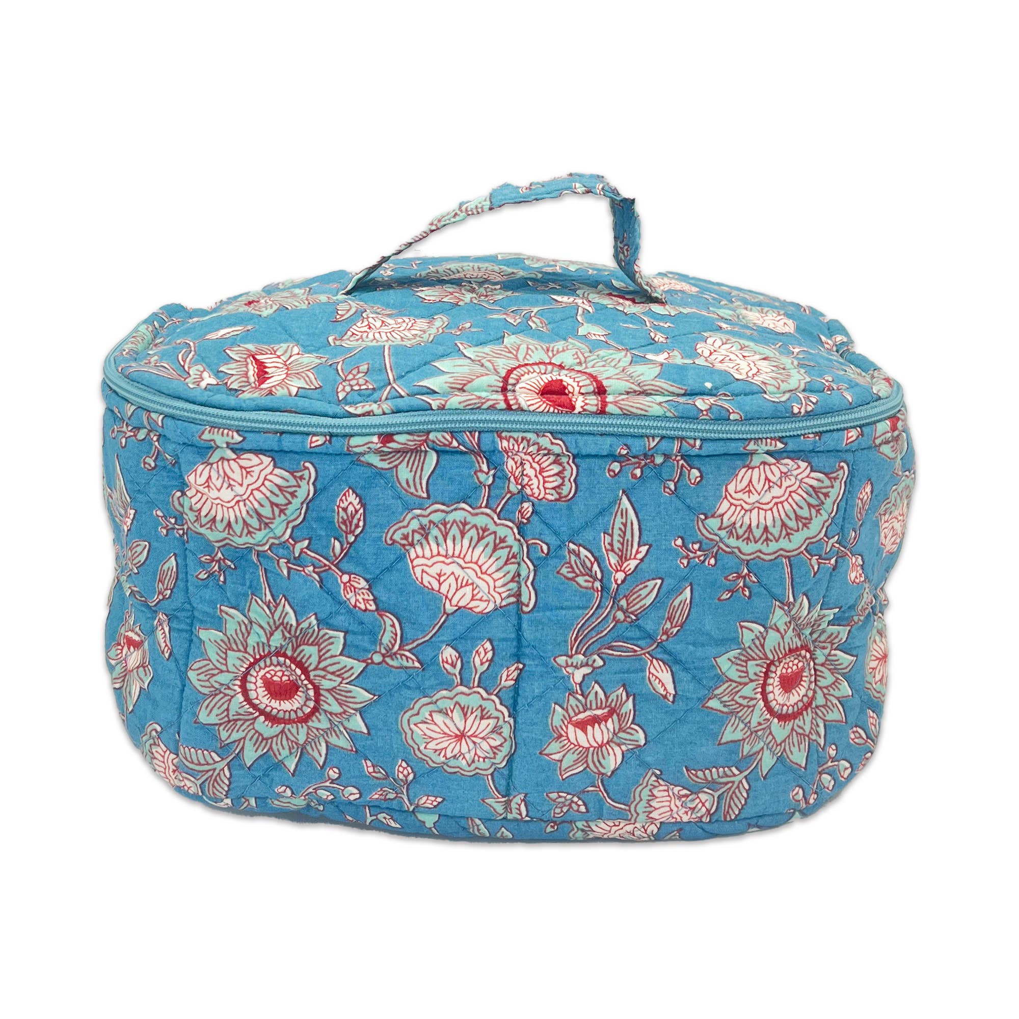 Chippa Sapphire Blooms Small Cosmetic Case