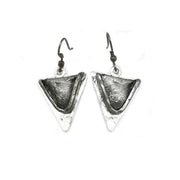 Pewter Earrings - Triangles