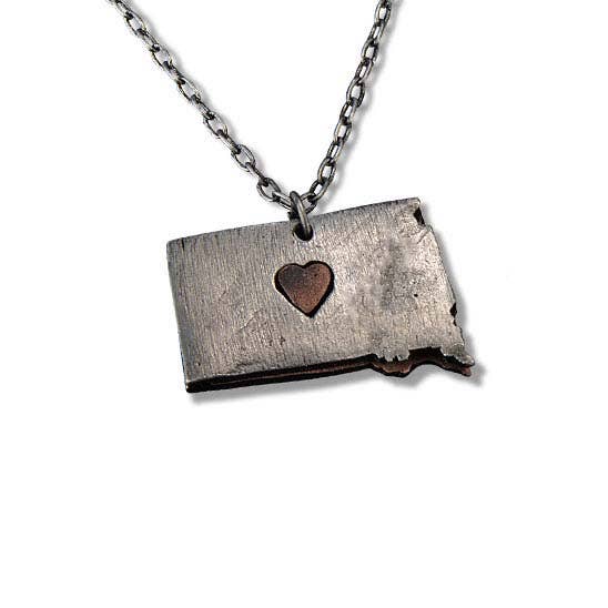 Home State Jewelry - Pewter State Necklace