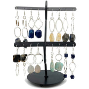 Silver Plated Semi-Precious Stone Long Earrings, no Display