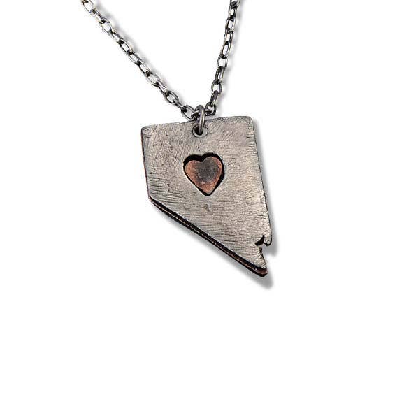 Home State Jewelry - Pewter State Necklace