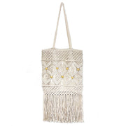 Coco Bag - Cotton Macrame shoulder bag with cotton lining