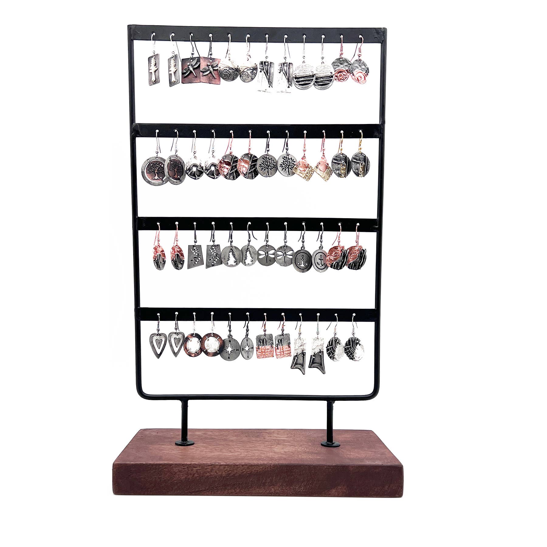 Pewter Earrings Prepack - 24 Pairs and Display