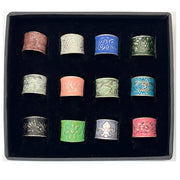 Silver Patina Rings in Display Box